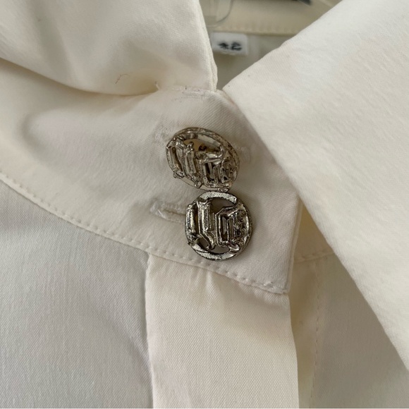 Vintage Gianni Versace cream blouse - Picture 6 of 11